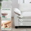Canapé de luxe pour salon avec canapé rembourré en chenille douce-124100042