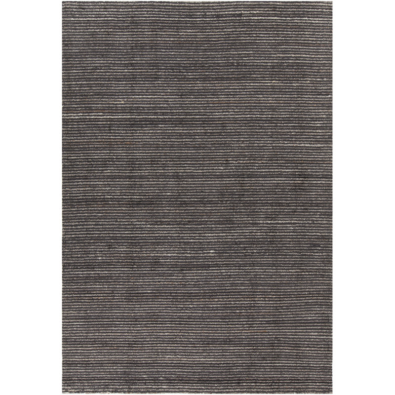 Citizen Wool Striped Area Rug in Charcoal/Gray, 5' x 7'6"