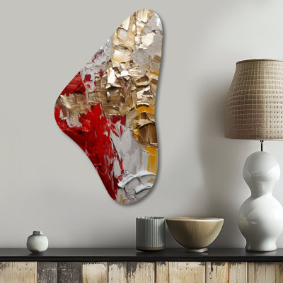 Althea - Abstract Boomerang Shape Asymmetric Metal Wall Art