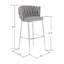 Austin Allen James - Fauteuil Abraam en tissu - Revêtement noir avec structure en or poli-219110464-219110470