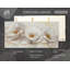 Grand art mural floral sur toile, décor de chambre à coucher moderne neutre, pivoine-109936728