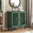Accent Cabinet, 2-Door Display Storage Cabinet, Sideboard With Adjustable Shelf And Solid Wood Legs-460621528