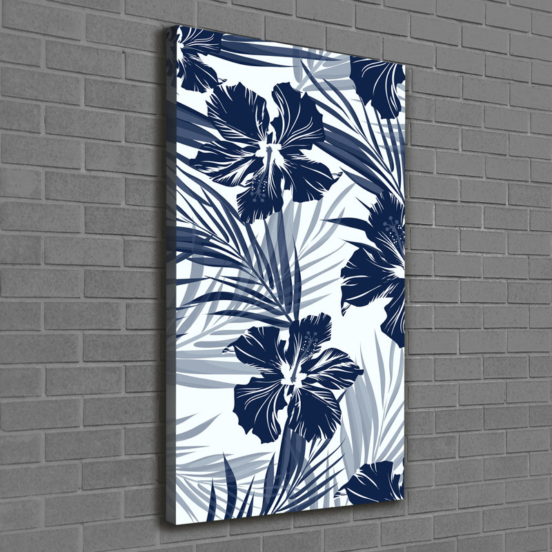 Tropical Flowers - Wrapped Canvas Print
