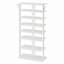 Range-chaussures vertical en bois à 8 niveaux avec crochets, peu encombrant, convient à de multiples décors-127790806-126296319