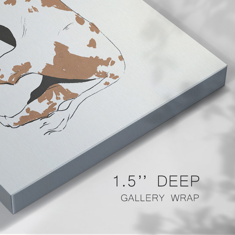 Terre Cotta Steer II-Gallery Wrapped Canvas, 32" H x 48" W
