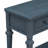 Classic Retro Style Console Table with Three Top Drawers and Open Style Bottom Shelf, Easy Assembly (Navy)