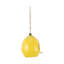 Maison d'oiseaux en céramique de 7 po Gracie Oaks, décor durable jaune / vert