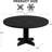 Round Dining Table for 4, 47 Inches Dining Room Table with Wooden Base, Circle Kitchen Dinner Table for Dining Room, Kitchen, Living Room (Table Only)-1741752705