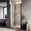 31.5'' - 33'' W x 72'' H Pivot Shower Door with Clear Tempered Glass