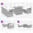  Garden Sofa Set Black