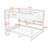 Queen Over Queen Wooden Bunk Bed With Ladder And Storage Shelves-1291891392