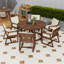 Ensemble de table de salle à manger de patio avec 6 chaises et coussins amovibles-769859843