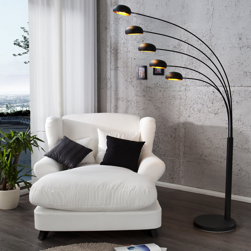 Osmin 205cm Novelty Floor Lamp, Black