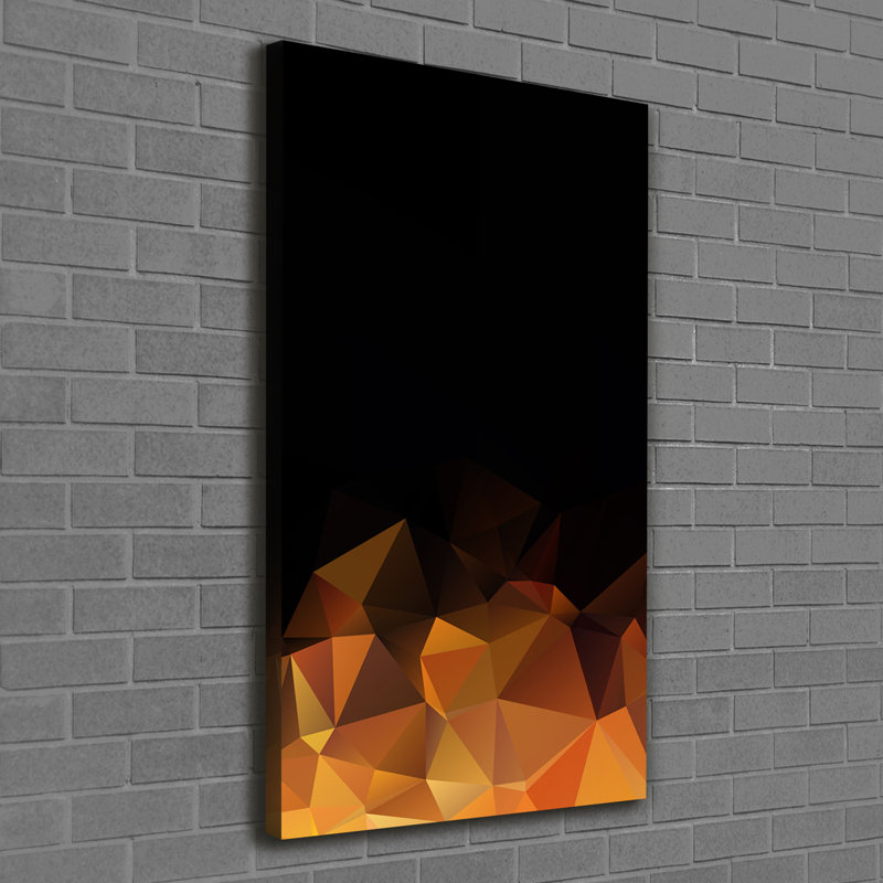 Abstraction Triangles - Wrapped Canvas Print