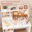 Bureau avec tablette à 2 niveaux et chaise-130480227