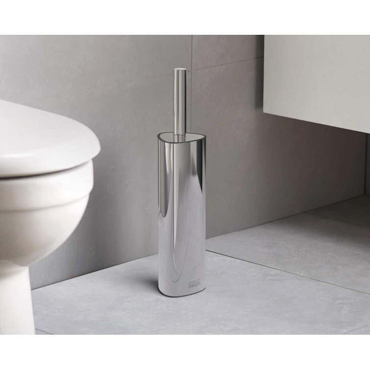 Flex Toilet Brush with Holder- White/Gray Joseph Joseph