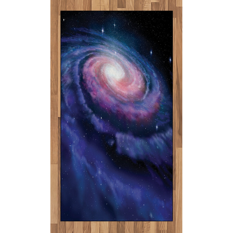 Galaxy High Density Long Fiber Poly Threads Decorative Area Rug Carpet, Rectangle 2'7" x 5'