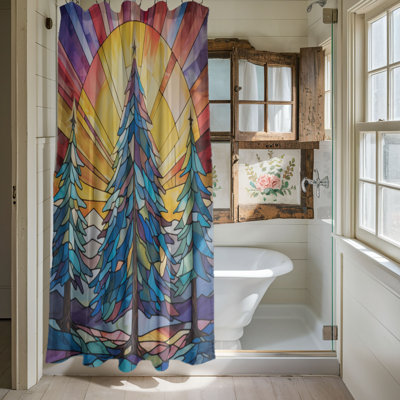 Stain Tree Designs - Rideau de douche standard 1 pièce