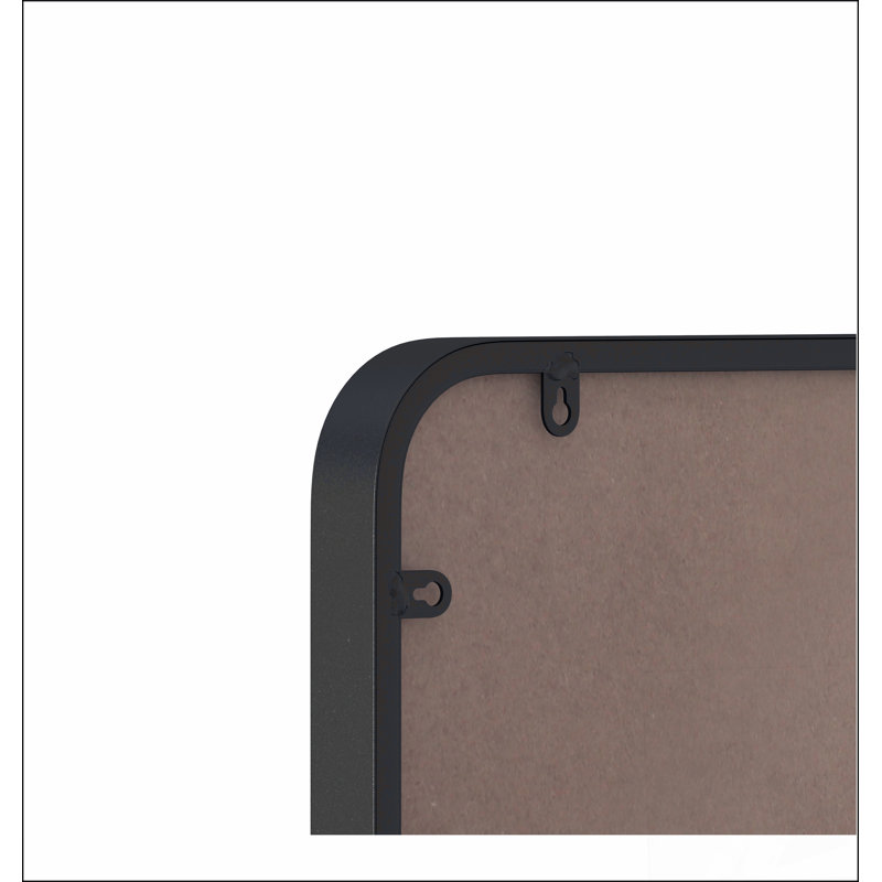Miroir mural mural noir, design moderne avec galvanoplastie avancée pour une utilisation à l'épreuve de la poussière et de l'humidité