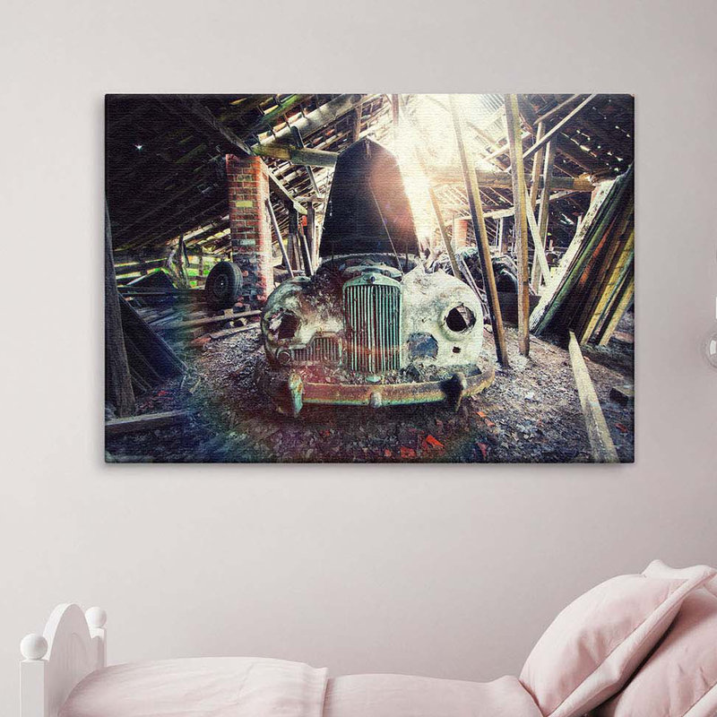 Barn - Wrapped Canvas Print Photographic Print, 100cm L x 150cm W x 4cm D, 1 Piece
