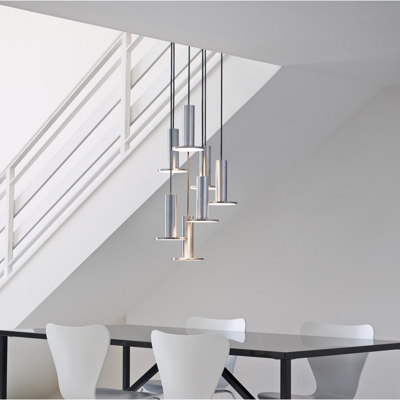 Lustre 7 lumières Cielo Hight Bright, Aluminium / gris