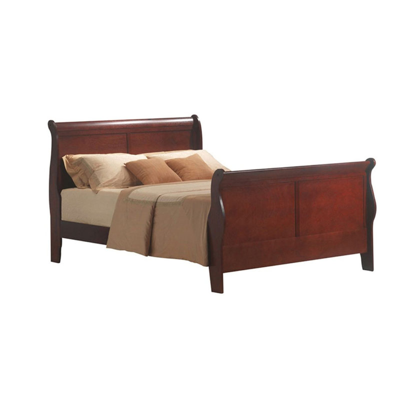 Ganny Sleigh Bed, Cherry