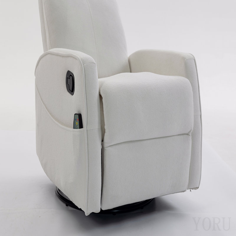 Fauteuil court en peluche, White