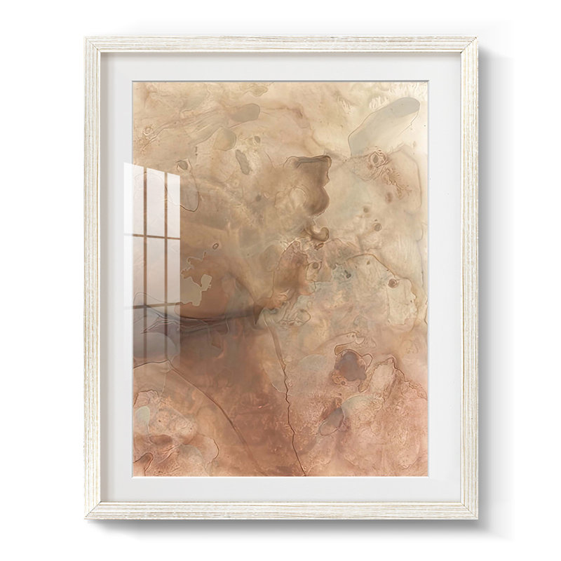 Marble Ground II -Framed Print, 25.5" H x 17.5" W, White
