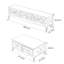 Combinaison meuble télé avec table basse