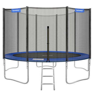 Songmics in. Round Backyard Trampoline with Safety Enclosure