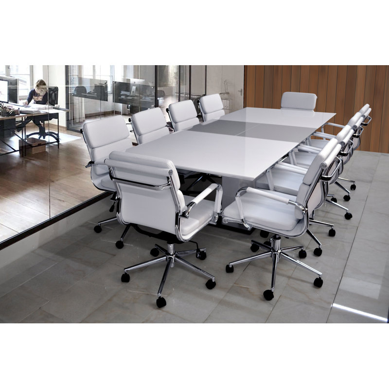 Moda 96'' Solid Wood Rectangle Conference Table