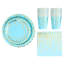 60-Piece Disposable Birthday Party Paper Tableware Set