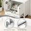 Ensemble de meuble-lavabo sur pied 36 po avec lavabo intégré et rangement 36 po Modern White-131101242