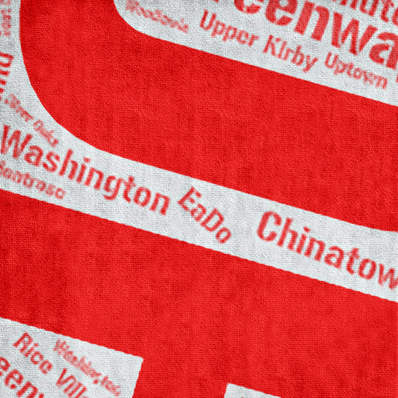 Bath Towel, Red, Microfiber, Houston