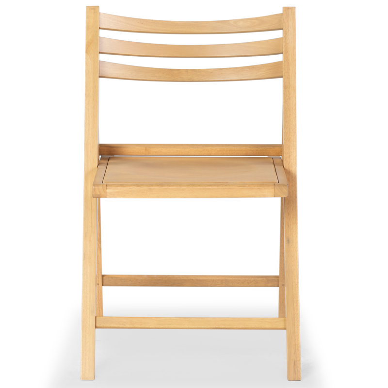 JACIE WOOD SEAT FOLDING CHAIR, Oak