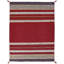 Aalyan Cotton Striped Area Rug in Red-8631239