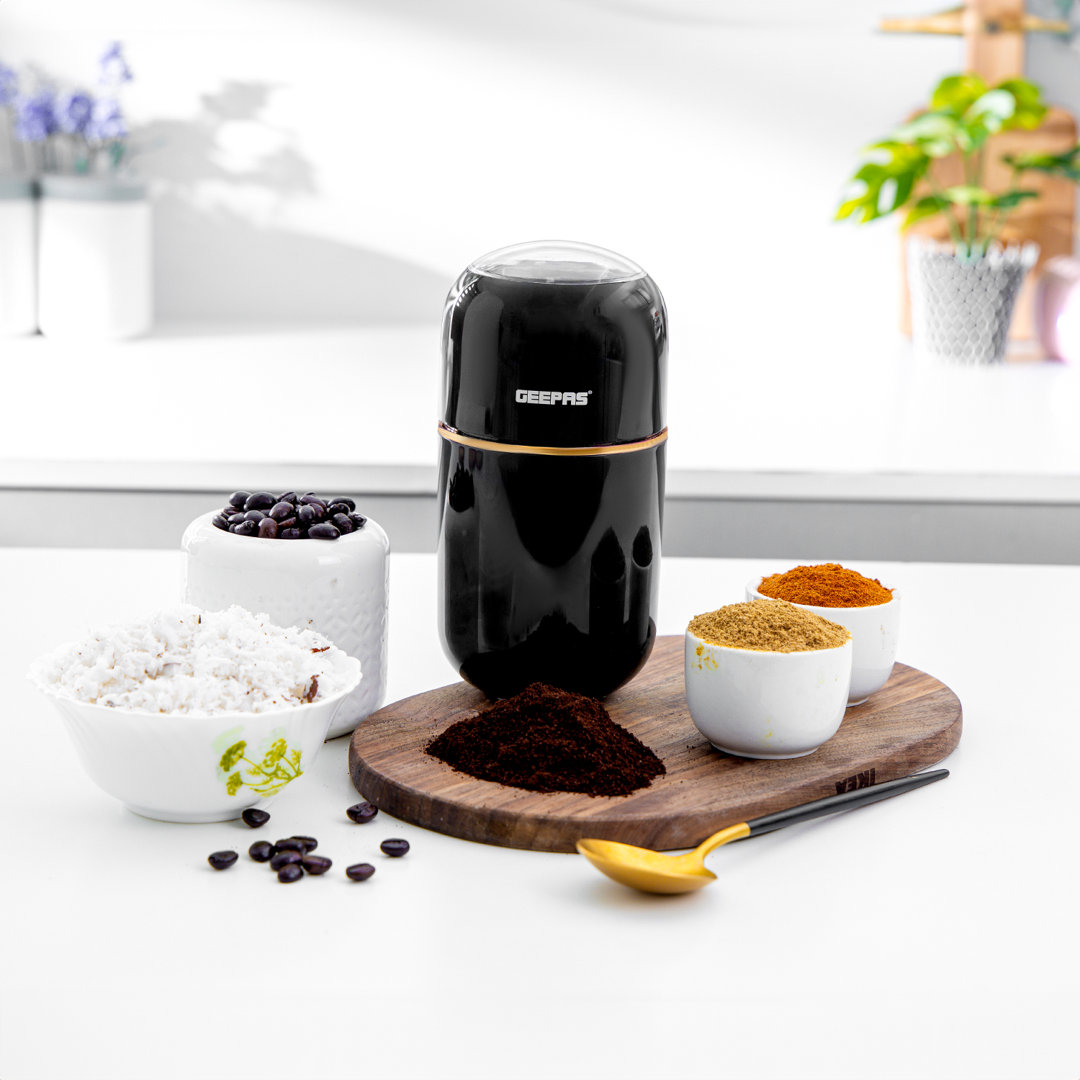 GEEPAS 1.5L Filter Coffee Machine & Coffee Grinder 80g Capacity Combo Set | 800W Coffee Maker for Instant Coffee, Espresso, Macchiato | 200W Electric