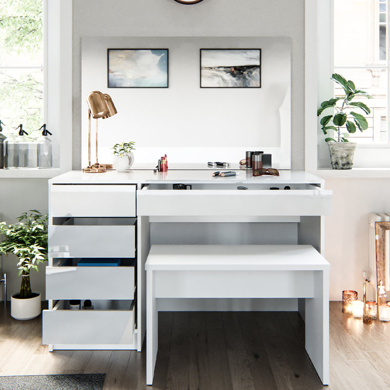 Zioutas Dressing Table with Mirror