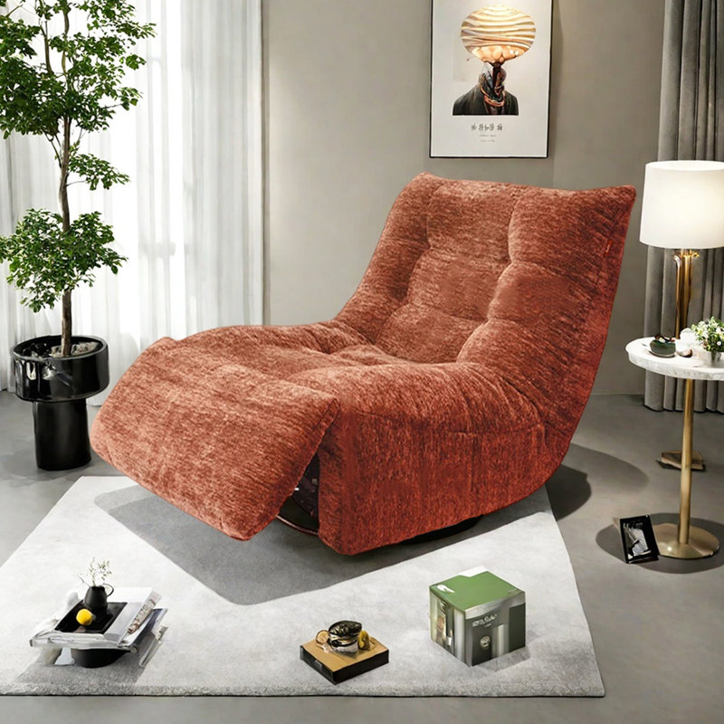 Fauteuil inclinable Chenille, Caramel