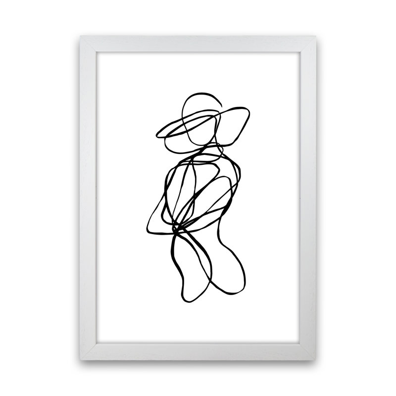 Tangled Lines Female5 by Planeta444 - No Frame Print, White Framed, 88cm H x 64cm W x 3cm D