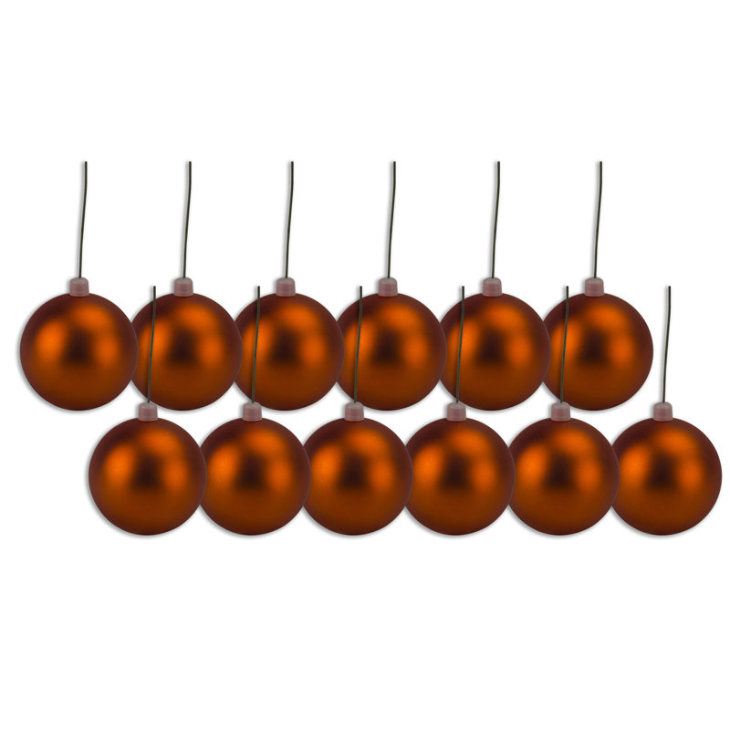 Ornement boule solide, Orange