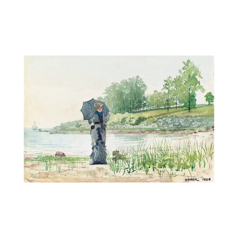 Young Woman, 1880 by Winslow Homer - Wrapped Canvas Gallery-Wrapped Canvas Giclée, 66.04 cm H x 45.72 cm W x 3.175 cm D