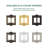 Meadows 2-Gang Rocker Light Switch Wall Plate-26579762