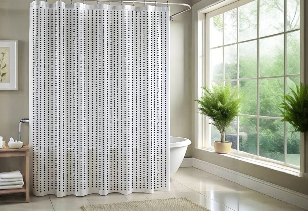 Shower curtains designed to add a bold, stylish touch to your bathroom.