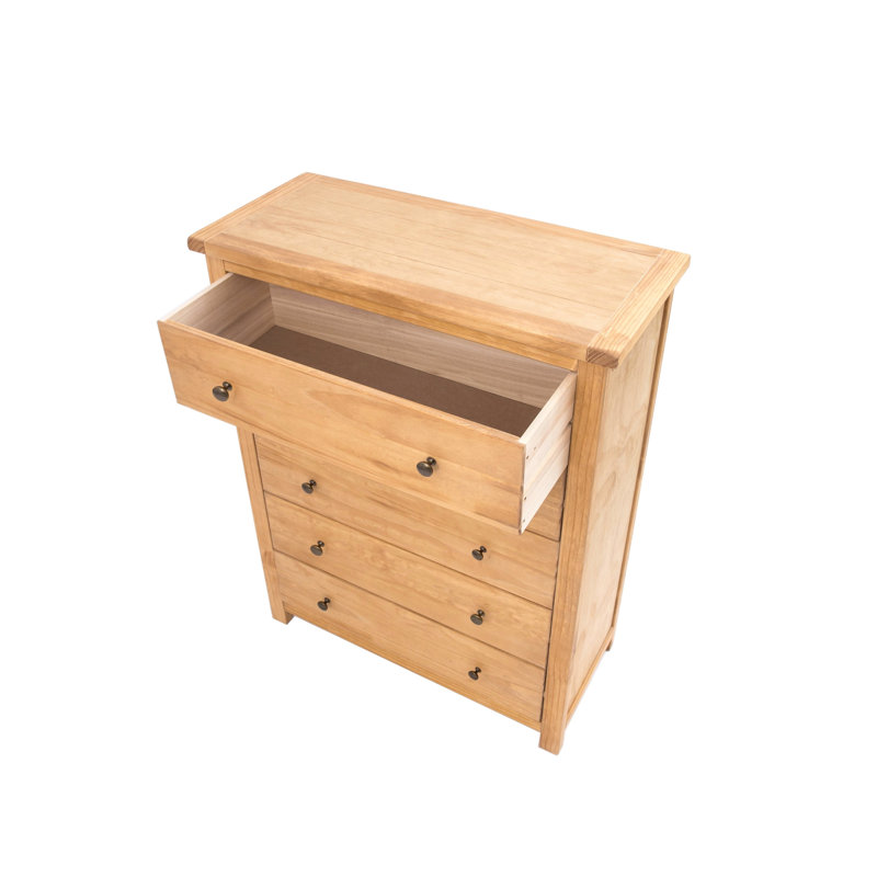 Auray 90cm W 5 - Drawer Chest of Drawers
