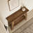 Rustic Console Table,2-Tier Entryway Table,Narrow Sofa Table