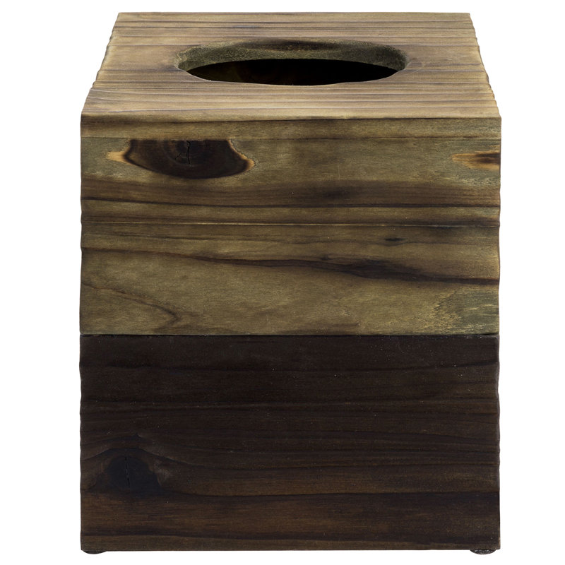 Clapton Distressed Solid Wood Tissue Box Cover