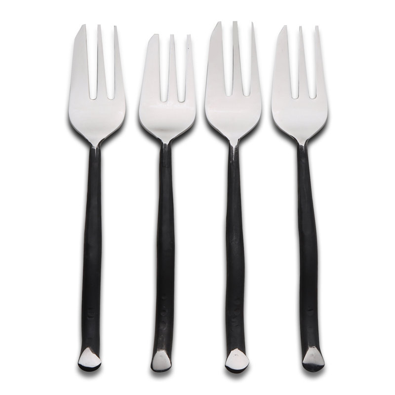 Shirleyan Inox Artisans Twig Pastry Forks 4 Pc. Set
