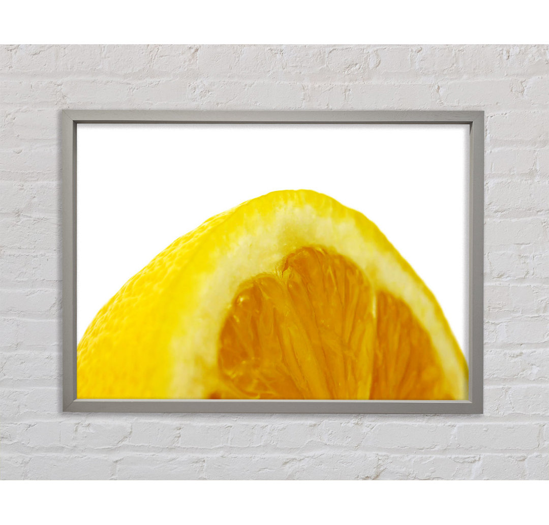 Lemon Wedge - Einzelner Bilderrahmen Kunstdrucke auf Leinwand