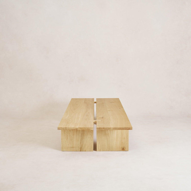 Kyoto Coffee Table, Natural, 13" H x 50" L x 21" W